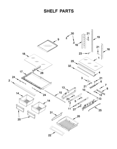 Shelf parts