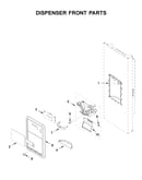 Dispenser front parts