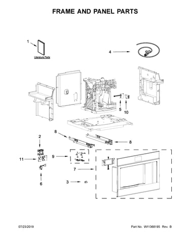 Frame and panel parts