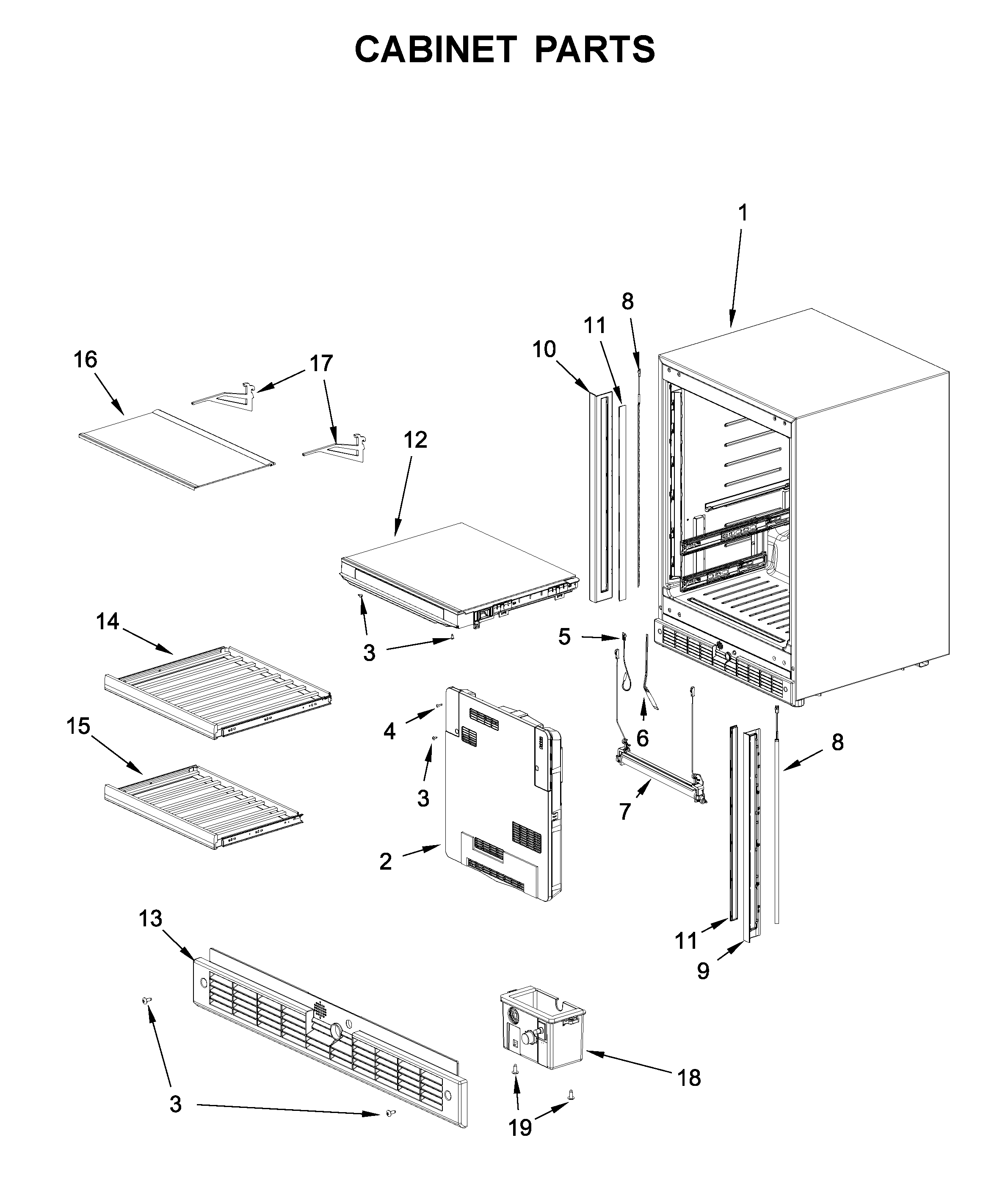 Cabinet parts