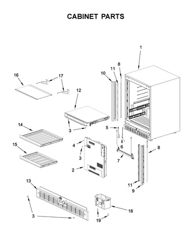 Cabinet parts