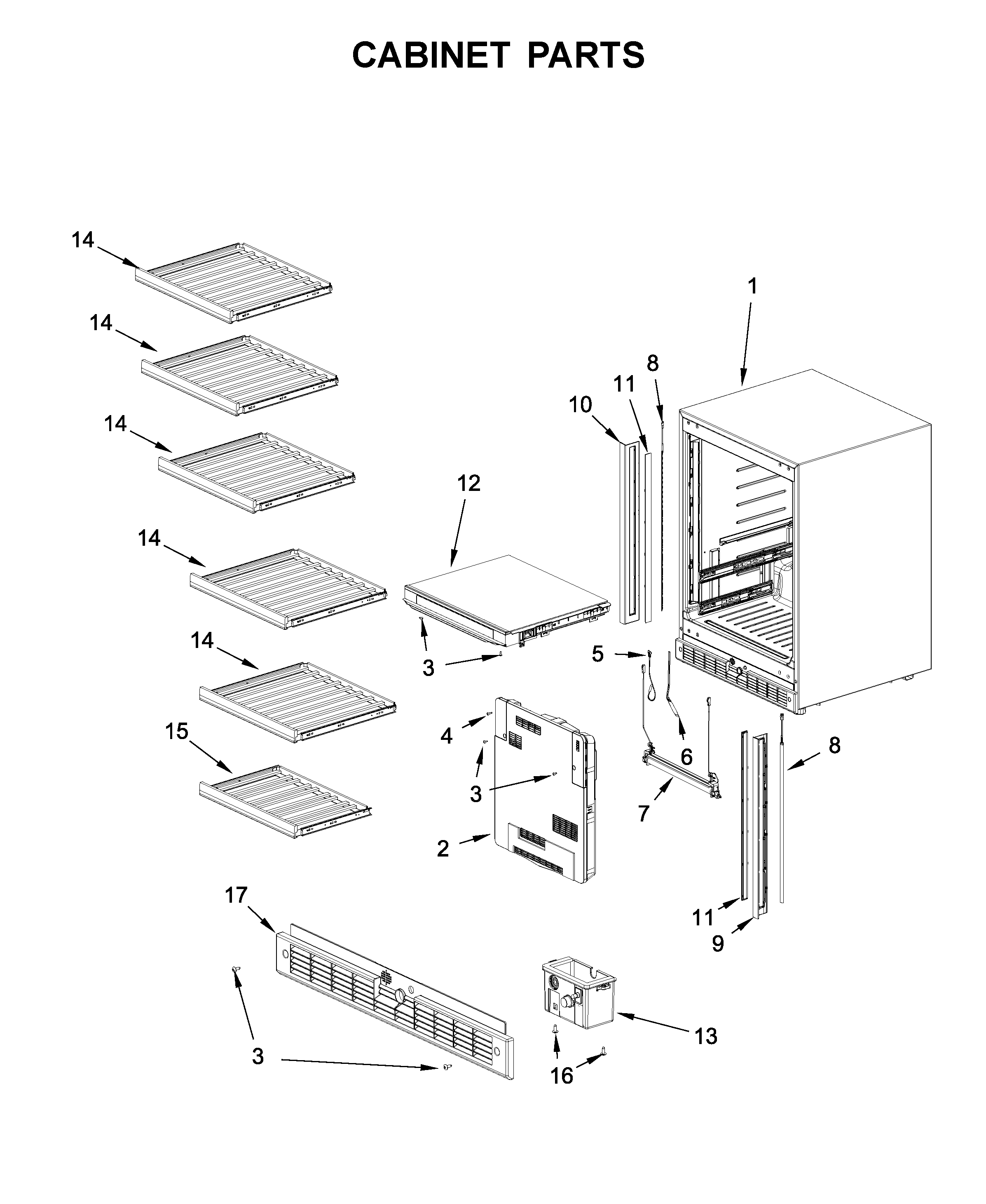 Cabinet parts