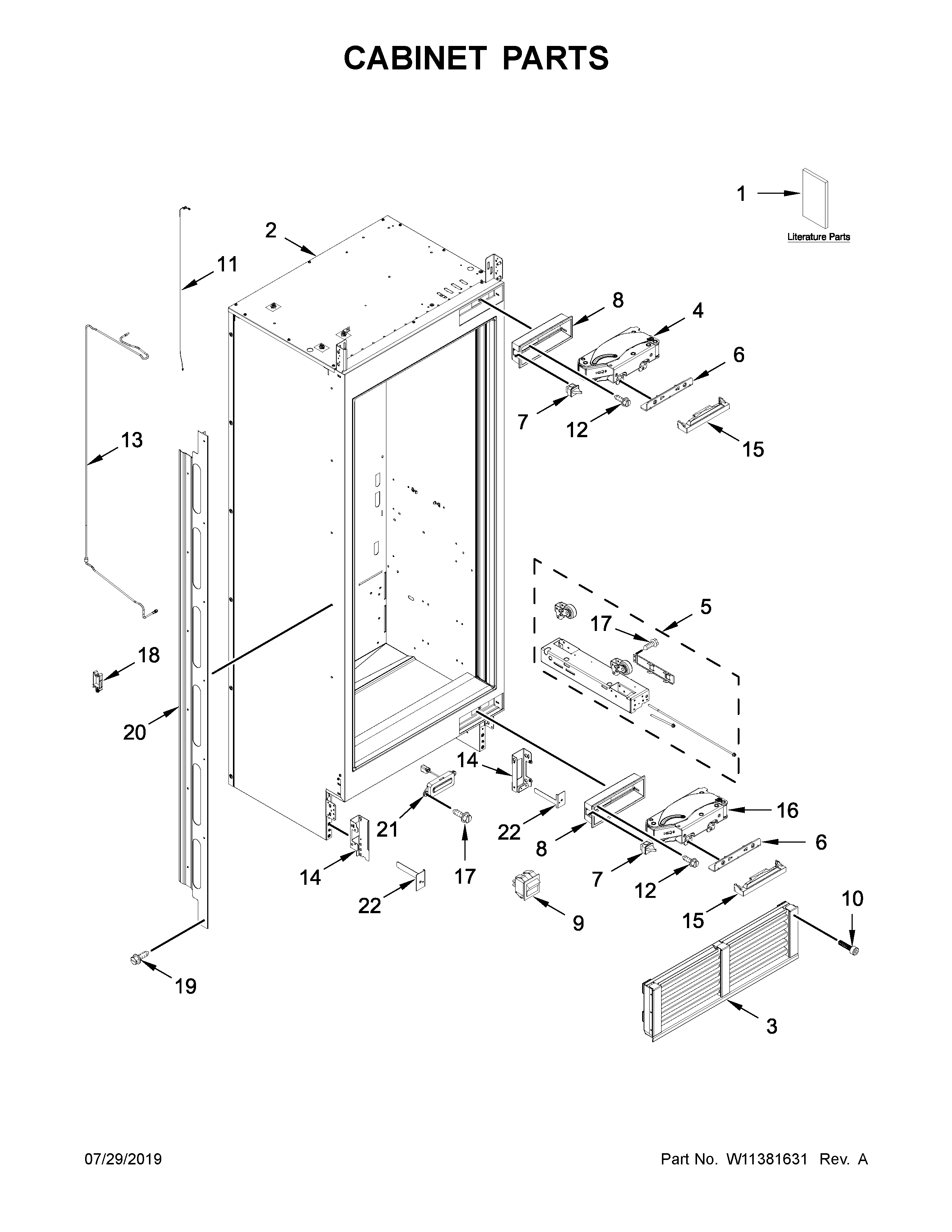 Cabinet parts