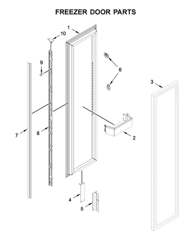 Freezer door parts