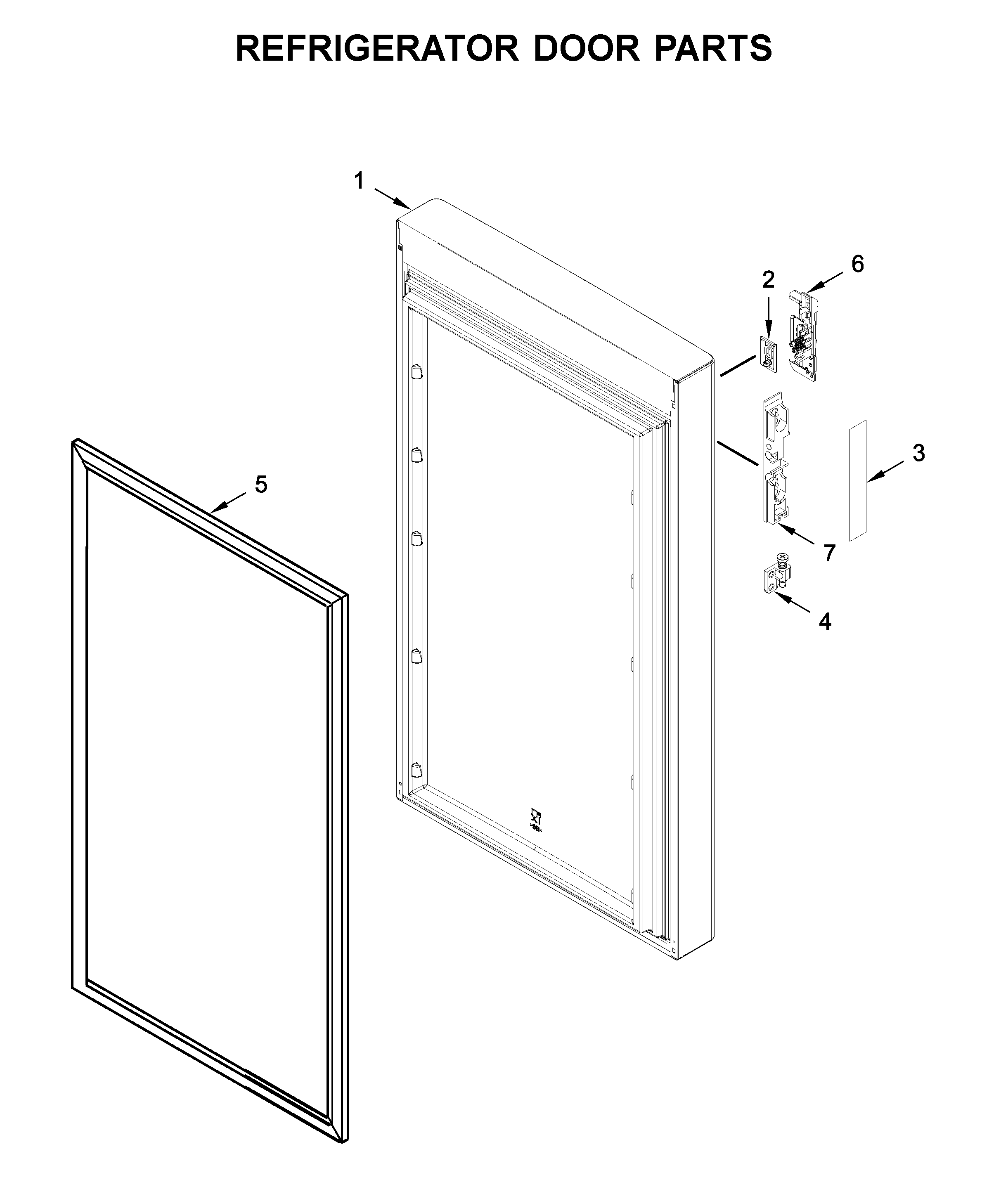 Refrigerator door parts