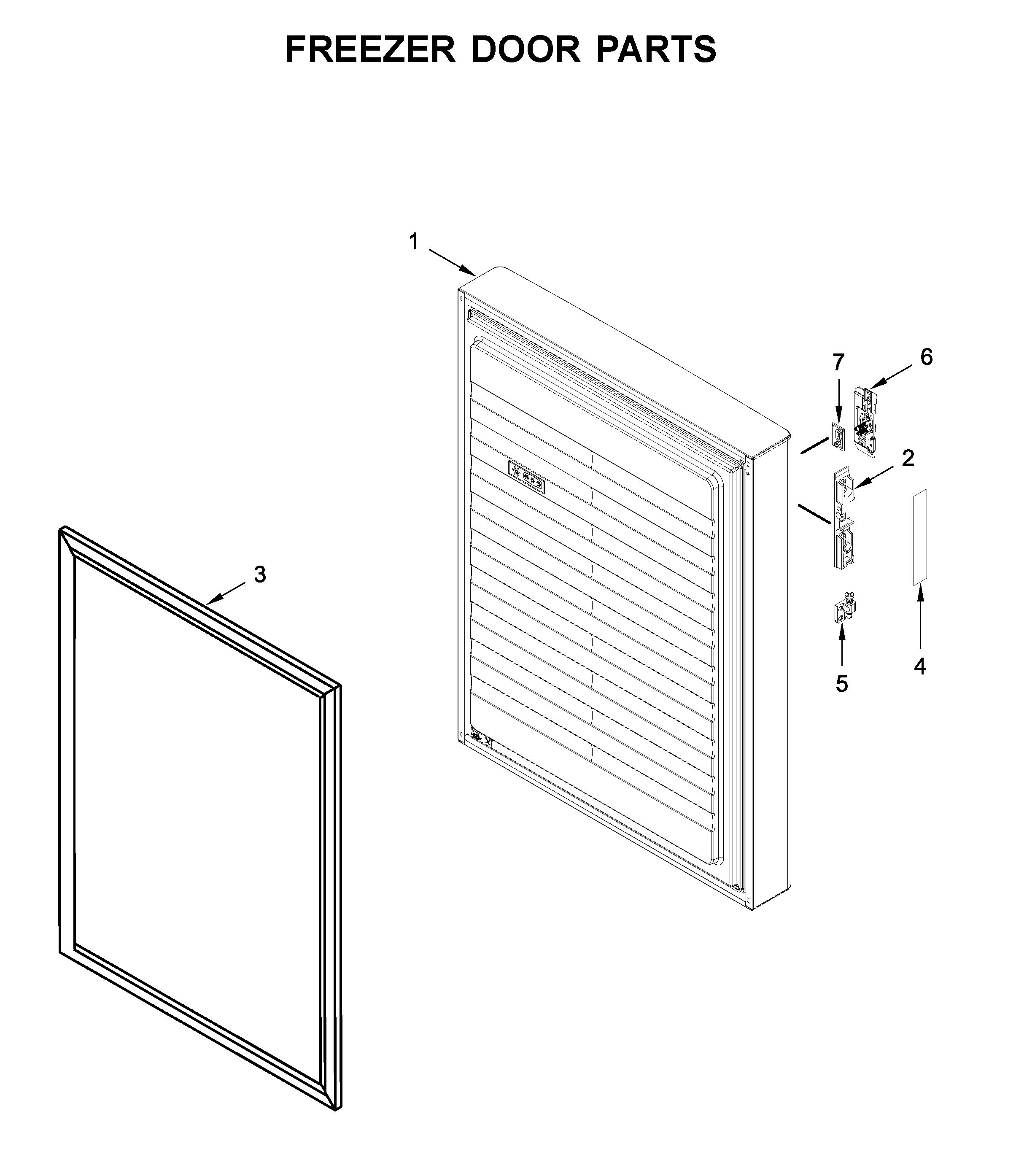 Freezer door parts