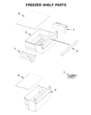 Freezer shelf parts