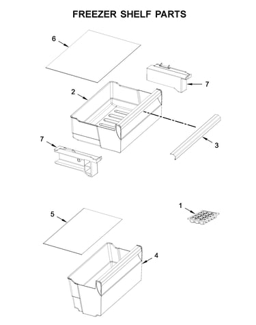 Freezer shelf parts