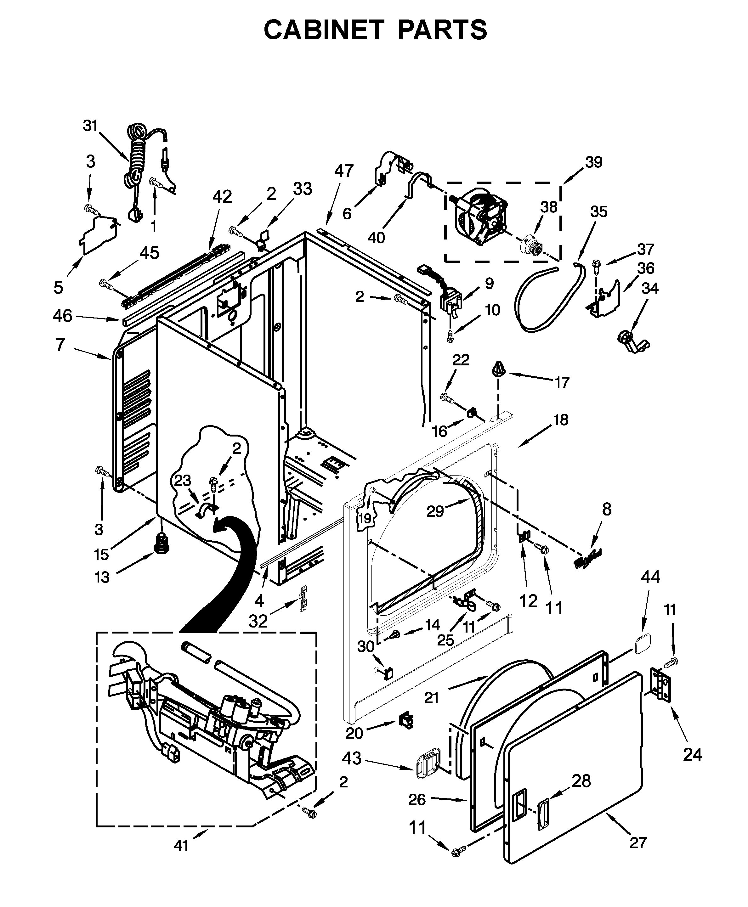 Cabinet parts