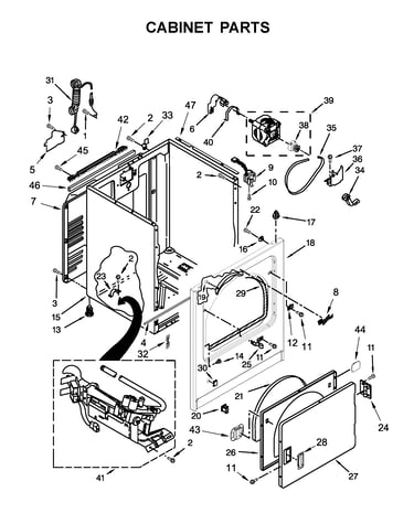 Cabinet parts