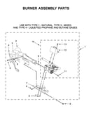 Burner assembly parts