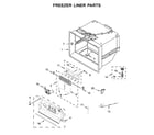KitchenAid KRFC604FSS01 freezer liner parts diagram