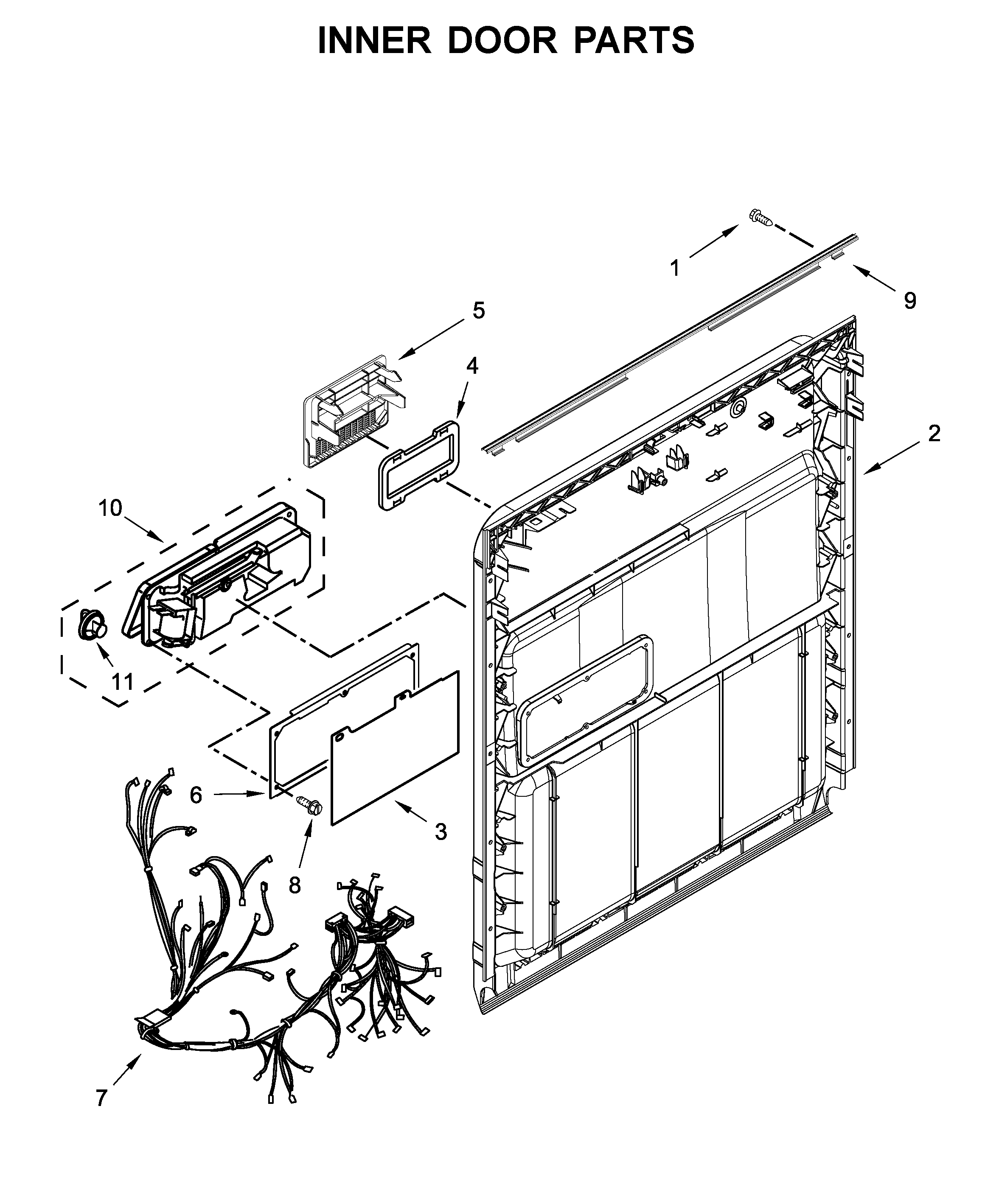 Inner door parts