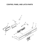 Control panel and latch parts