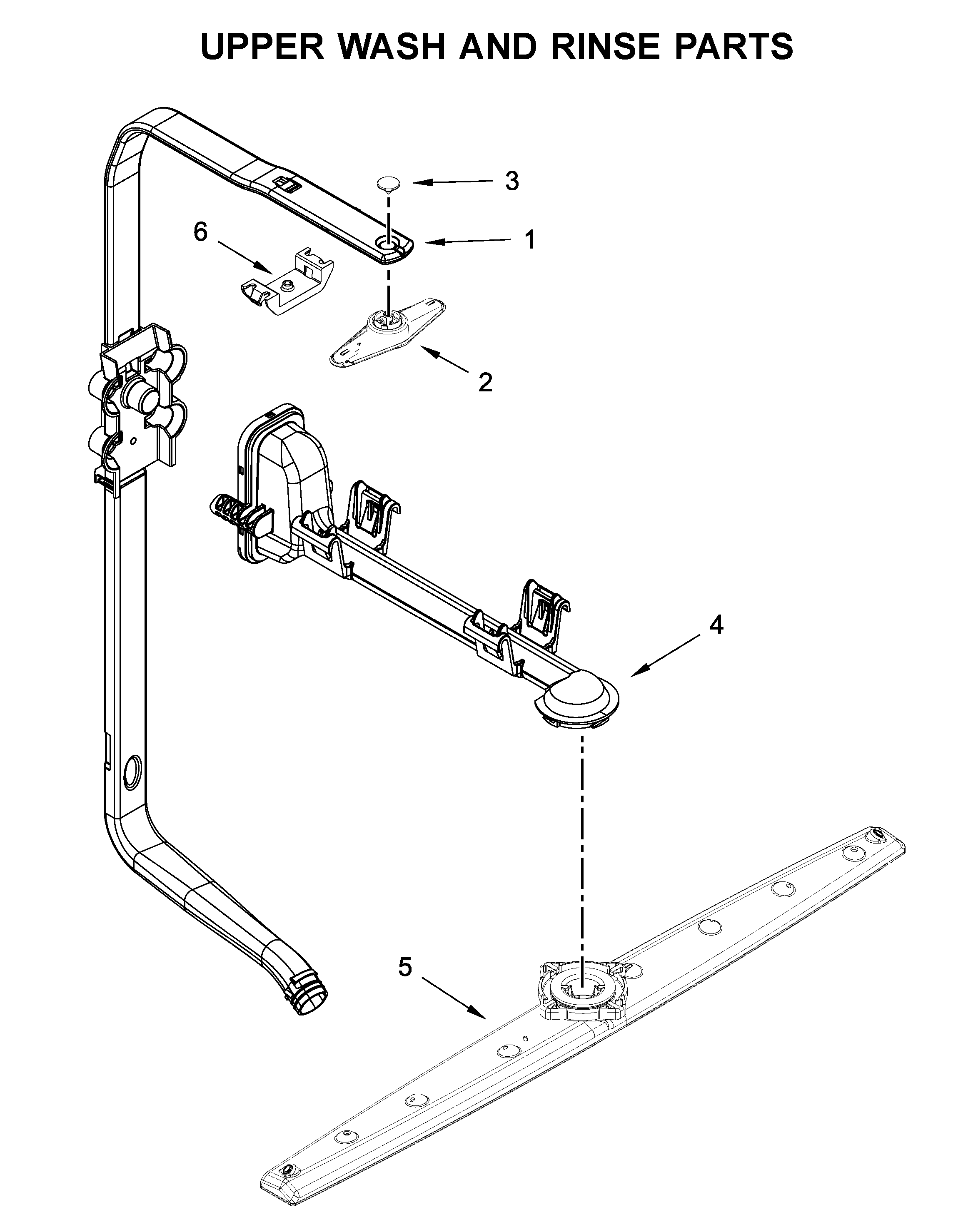 UPPER WASH AND RINSE PARTS