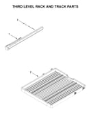 Third level rack and track parts