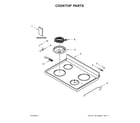 Whirlpool WFC150M0EW4 cooktop parts diagram