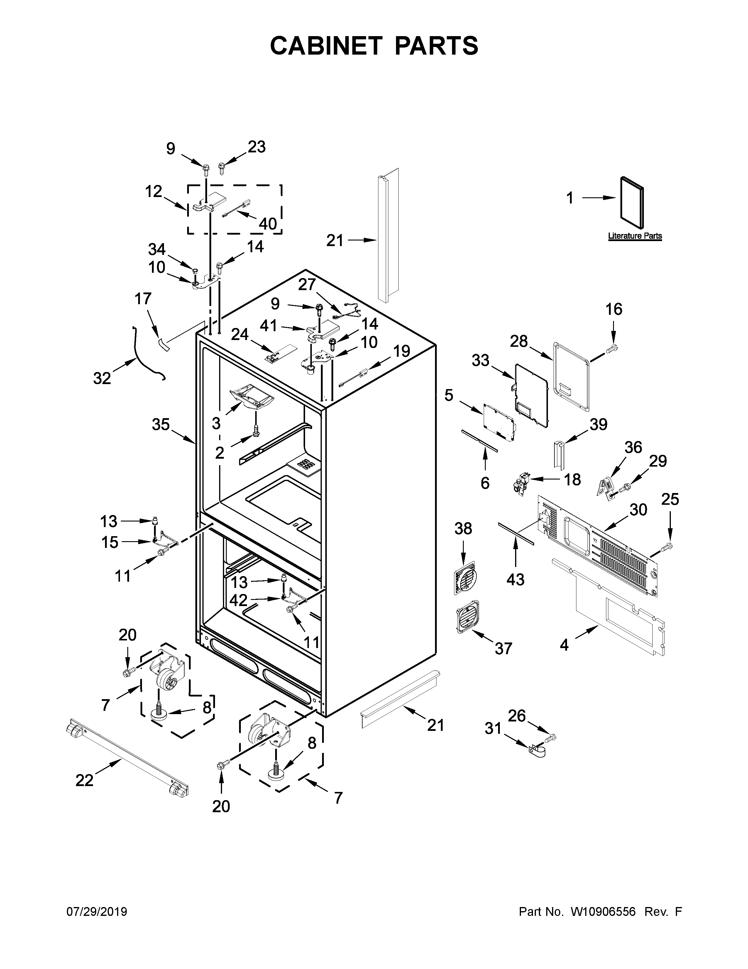 Cabinet parts