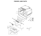 Jenn-Air JFFCC72EFP00 freezer liner parts diagram