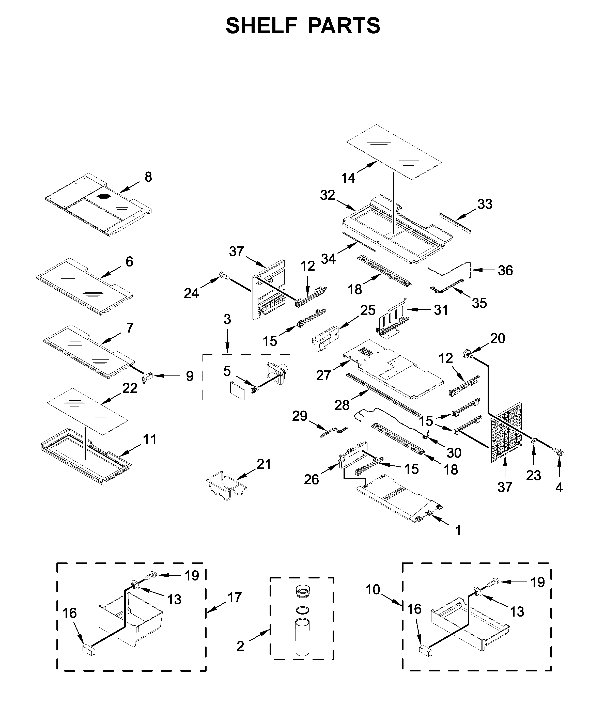 Shelf parts