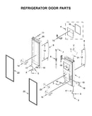 Refrigerator door parts