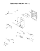Dispenser front parts