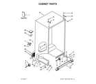 Whirlpool WSF26C3EXW01 cabinet parts diagram