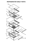 Refrigerator shelf parts