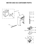 Motor and ice container parts