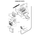 Whirlpool WSF26C3EXF01 icemaker parts diagram