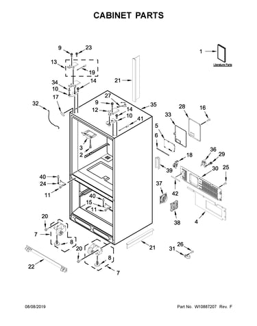 Cabinet parts