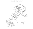 KitchenAid KRFC604FSS00 freezer liner parts diagram