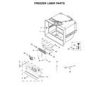 KitchenAid KRFC704FPS00 freezer liner parts diagram