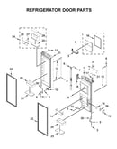 Refrigerator door parts