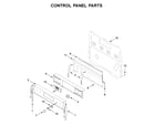 Whirlpool YWFE775H0HB1 control panel parts diagram