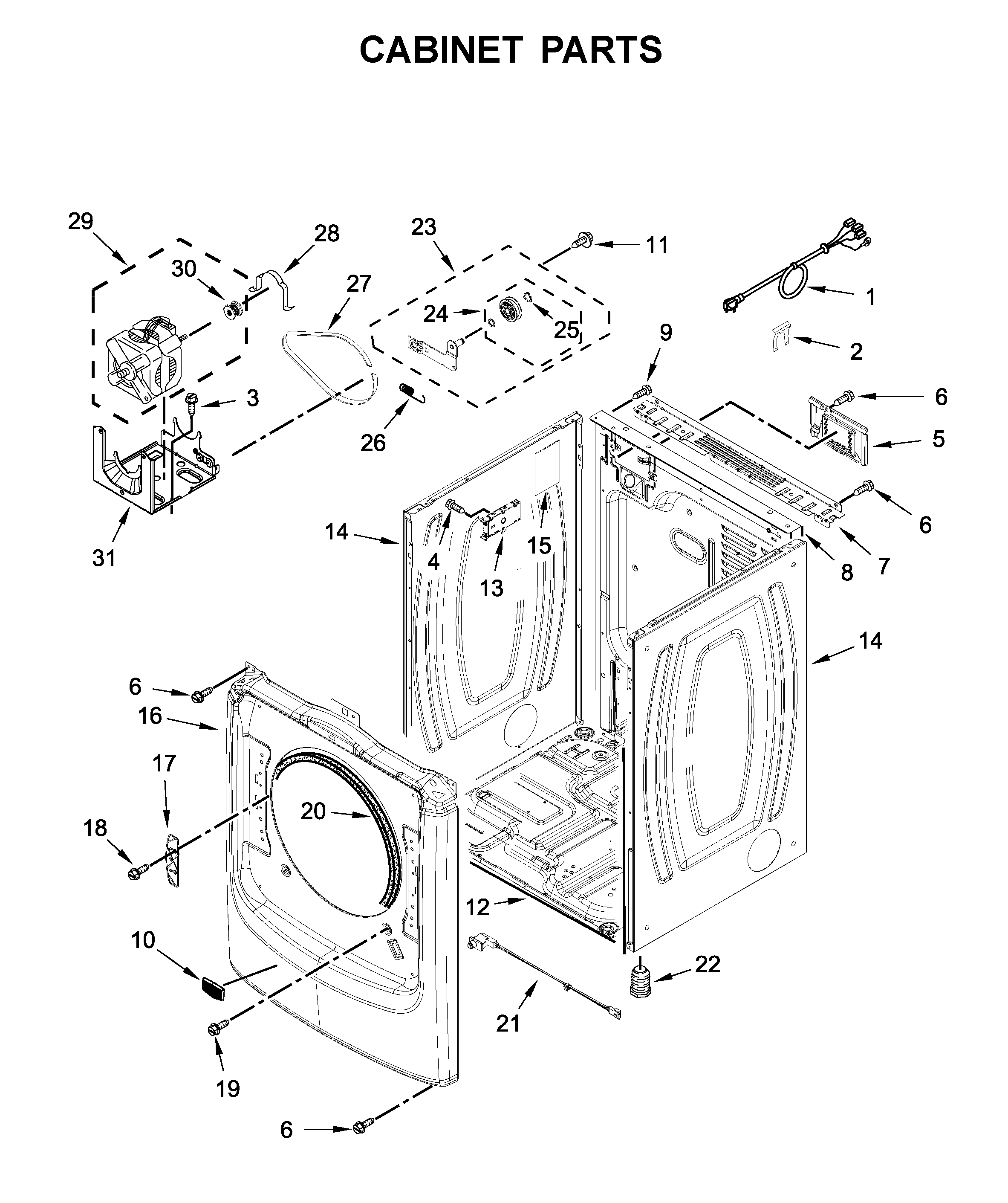 Cabinet parts