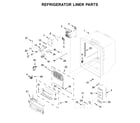 Jenn-Air JFFCC72EHL01 refrigerator liner parts diagram