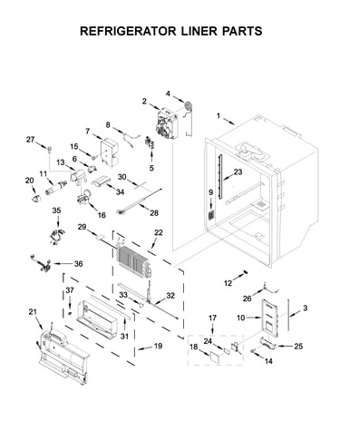 Refrigerator liner parts