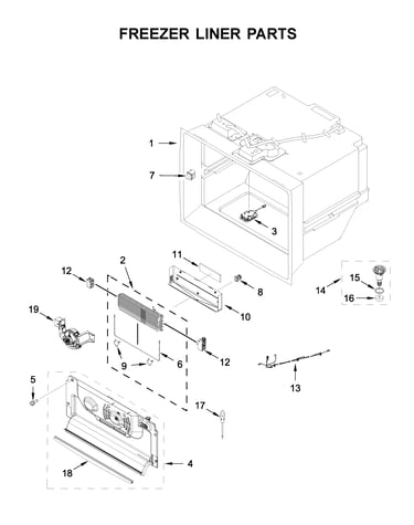 Freezer liner parts