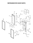 Refrigerator door parts