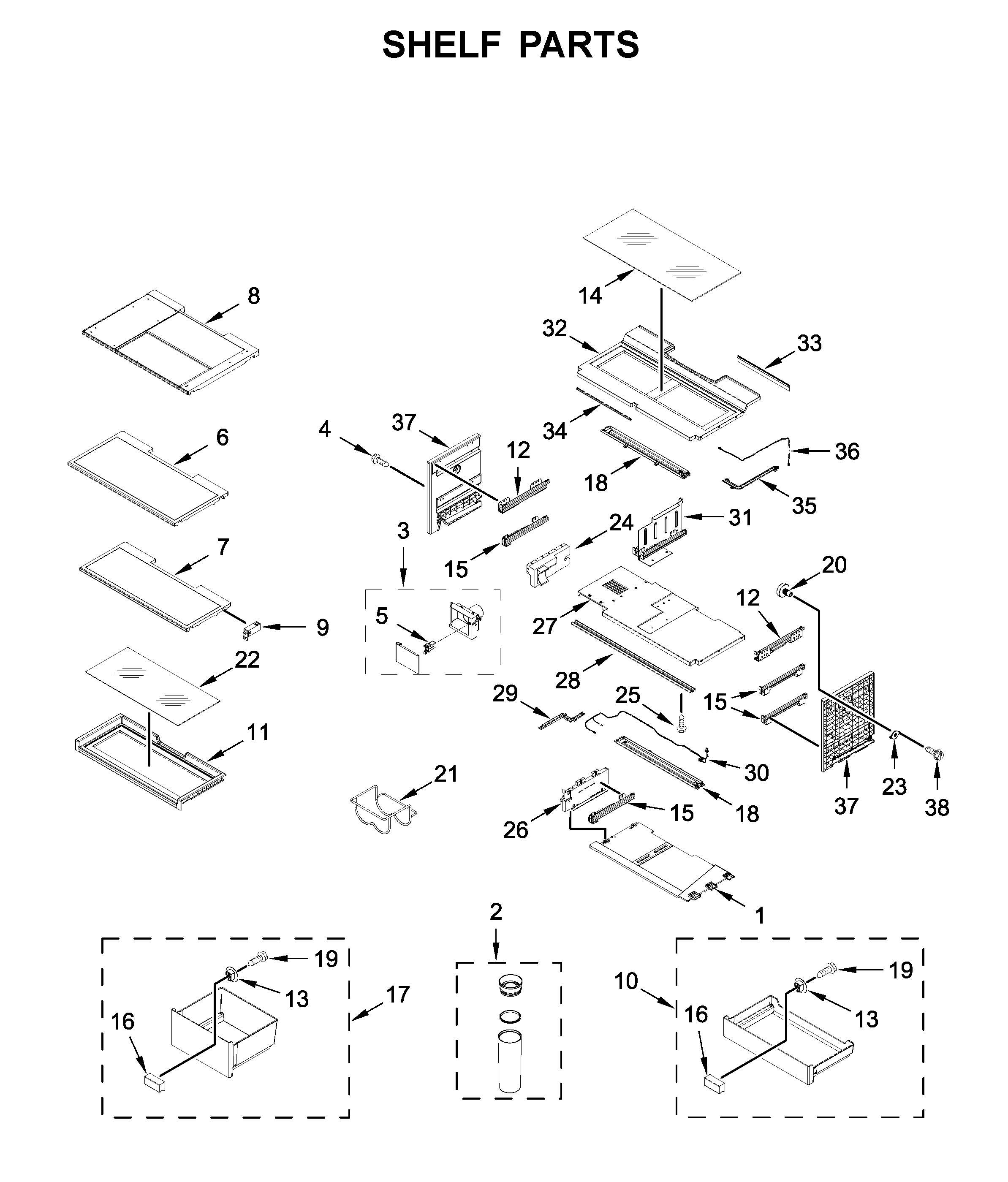 Shelf parts