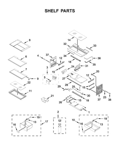 Shelf parts