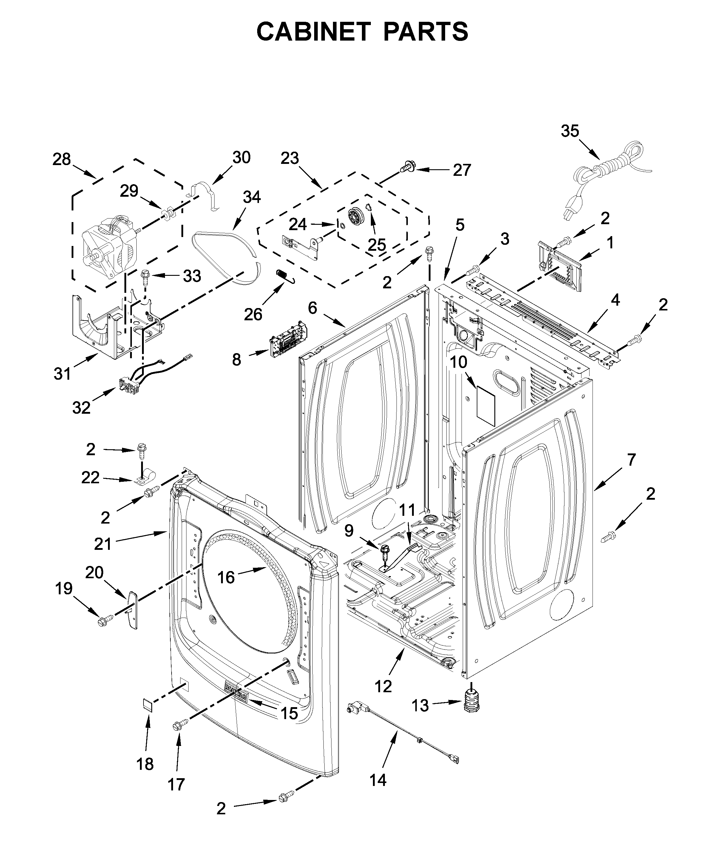 Cabinet parts