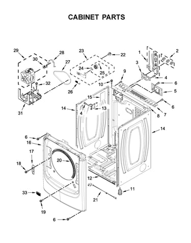 Cabinet parts