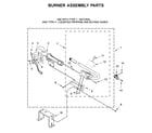 Maytag MGD6630HW1 burner assembly parts diagram