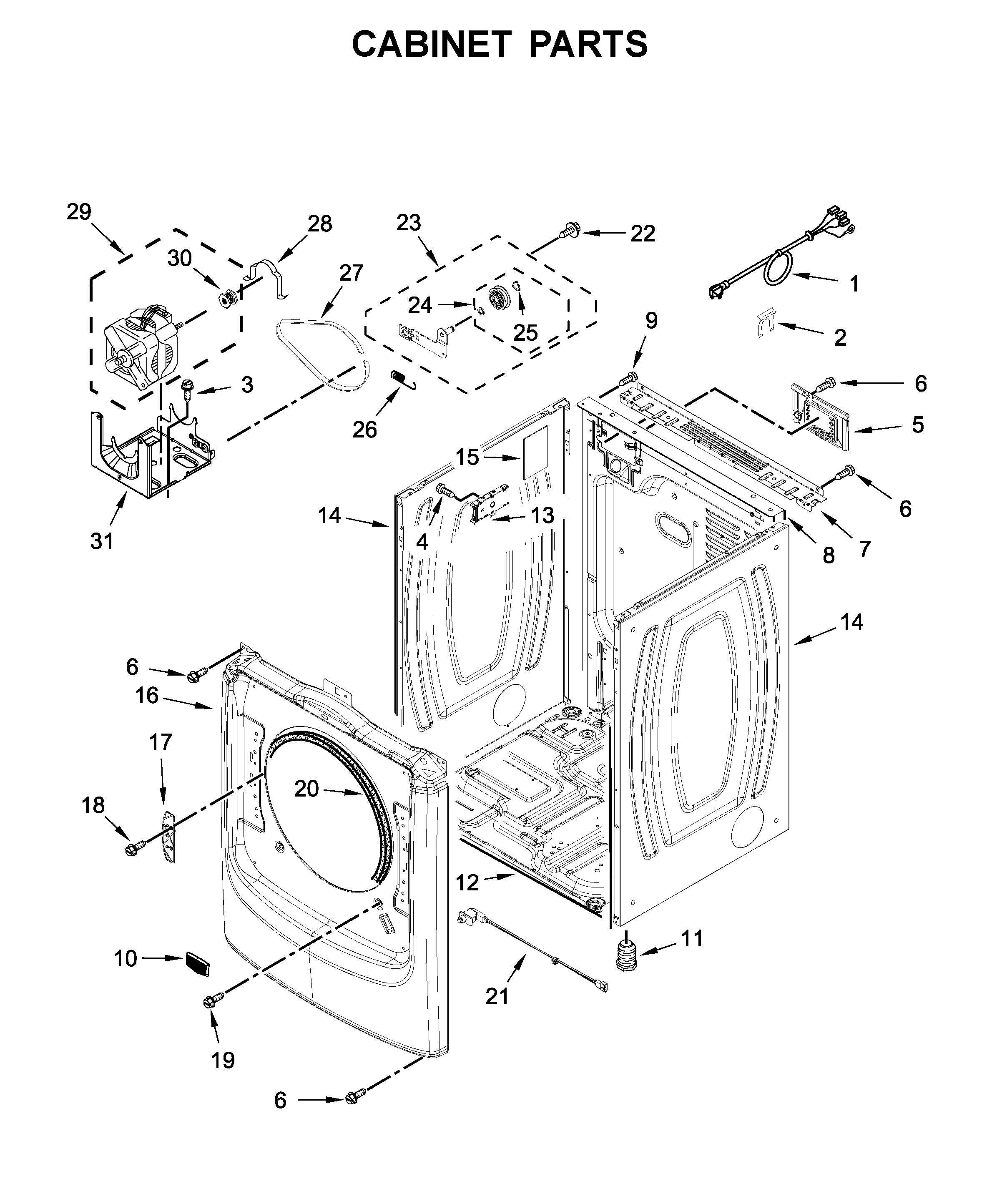 Cabinet parts