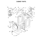 Maytag MED8630HC1 cabinet parts diagram