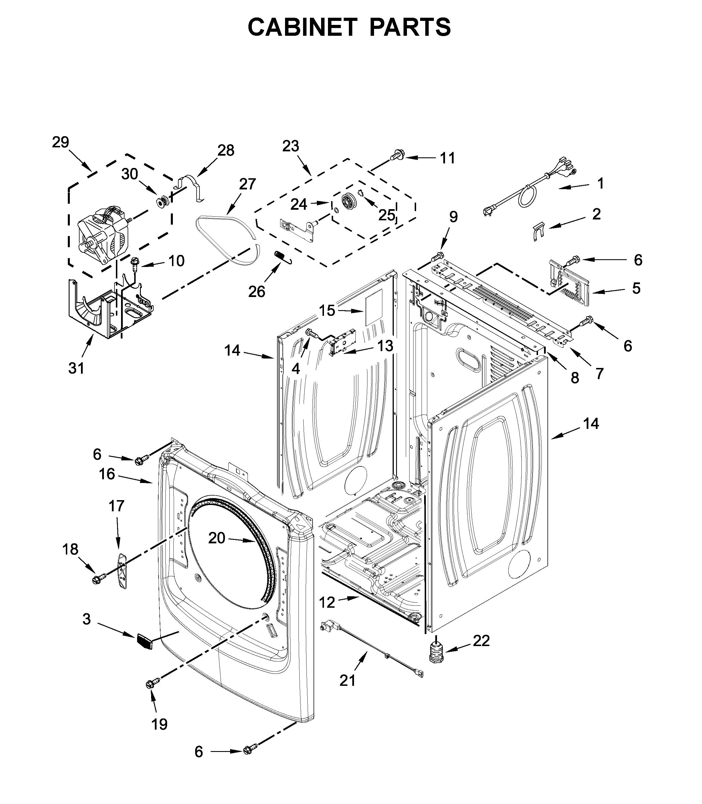 Cabinet parts