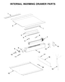 Internal warming drawer parts