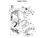 Whirlpool WGD7300DW0 cabinet parts diagram